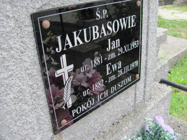 Jan Jakubas 1880 Rokietnica - Grobonet - Wyszukiwarka osób pochowanych