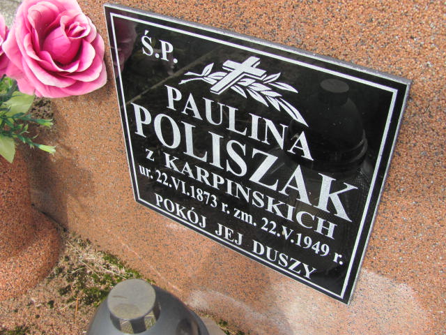 Paulina Poliszak 1873 Rokietnica - Grobonet - Wyszukiwarka osób pochowanych