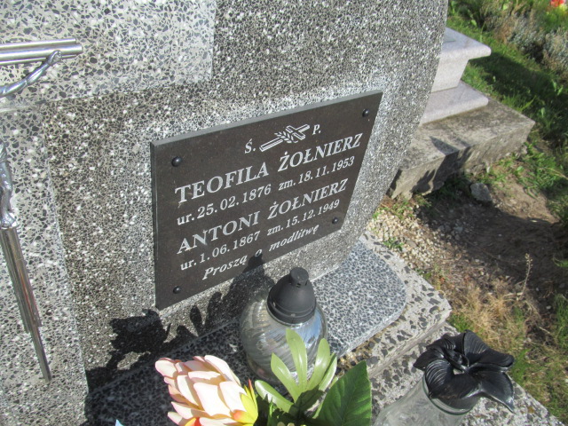 Antoni Żołnierz 1867 Rokietnica - Grobonet - Wyszukiwarka osób pochowanych