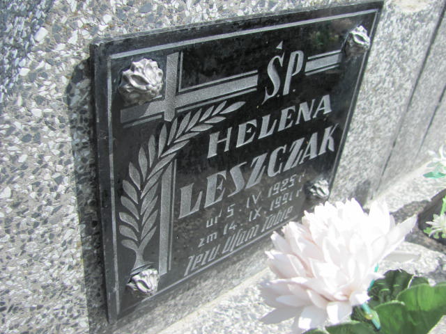 Helena Leszczak 1925 Rokietnica - Grobonet - Wyszukiwarka osób pochowanych
