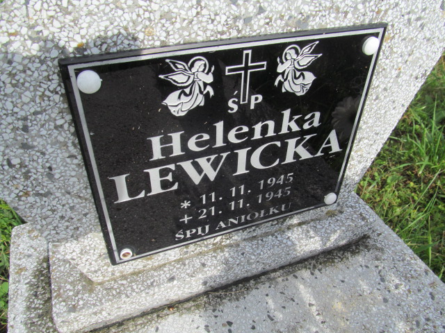 Helenka Lewicka 1945 Rokietnica - Grobonet - Wyszukiwarka osób pochowanych