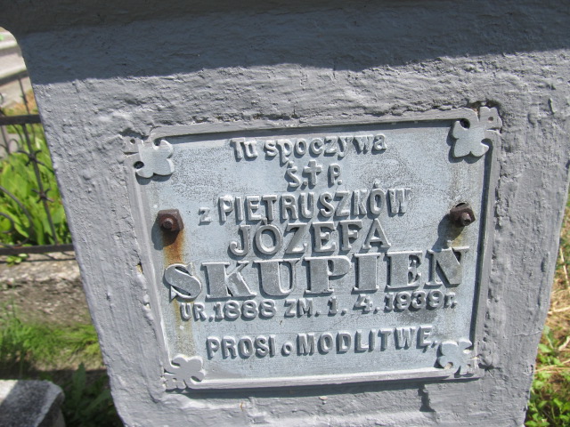 Józefa Skupień 1887 Rokietnica - Grobonet - Wyszukiwarka osób pochowanych