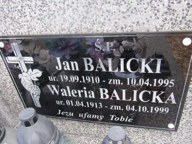 Waleria Balicka 1913 Rokietnica - Grobonet - Wyszukiwarka osób pochowanych