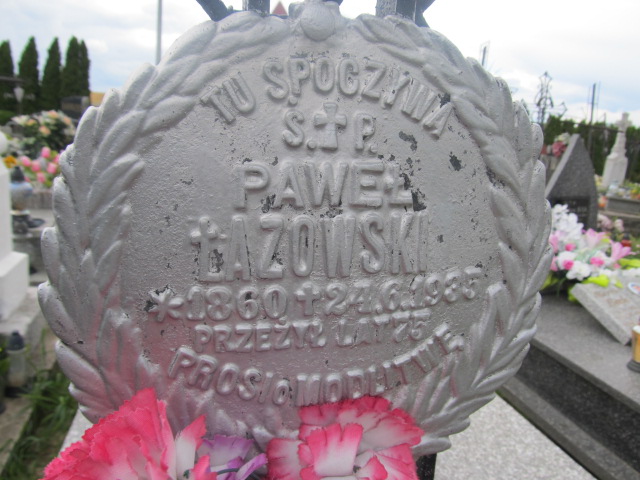 Paweł Łazowski 1859 Rokietnica - Grobonet - Wyszukiwarka osób pochowanych