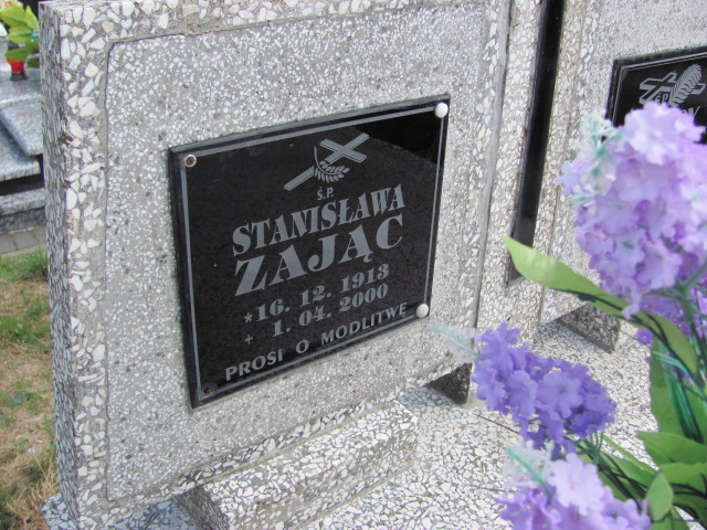 Stanisława Zając 1913 Rokietnica - Grobonet - Wyszukiwarka osób pochowanych