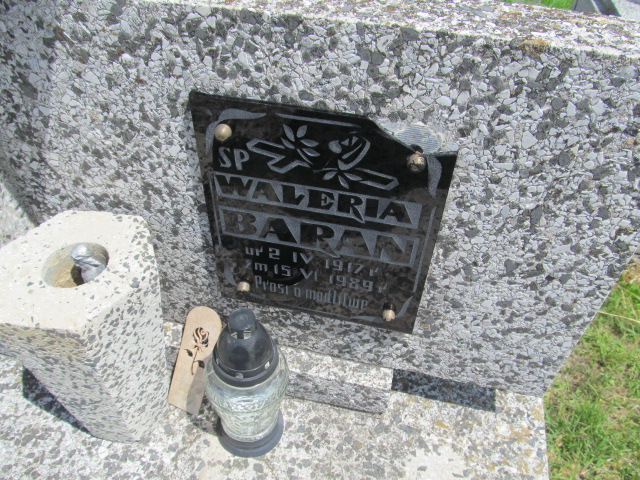 Waleria Baran 1917 Rokietnica - Grobonet - Wyszukiwarka osób pochowanych
