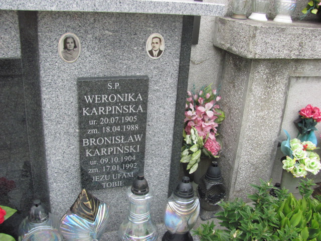 Weronika Karpińska 1905 Rokietnica - Grobonet - Wyszukiwarka osób pochowanych